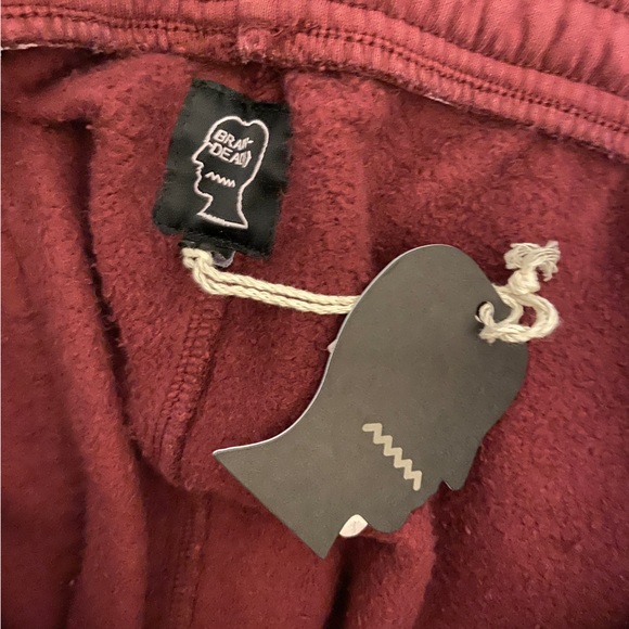Brain Dead Paintman Burgundy Lounge Sweatpants - Picture 7 of 8